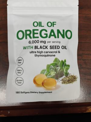 Oil of Oregano with Black Seed Oil Softgels